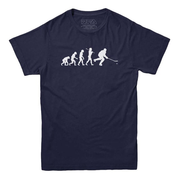Evolution Of Man T-Shirt Funny Hockey Goalie Shirt Evolution Of Man T-Shirt Funny Hockey Goalie Shirt