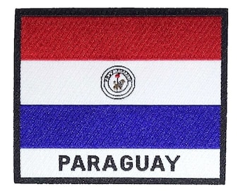 Paraguay Flag Patch | Embroidered High Class Patch |  Paraguay Badge Iron On Patch | Cool Fabric Patch for Jacket