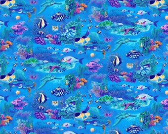 CORAL REEF by Lori Anzalone for Studio e Fabrics - bty - item #7141-75