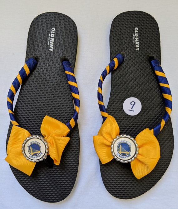 Golden State Warriors Flip Flops - Etsy