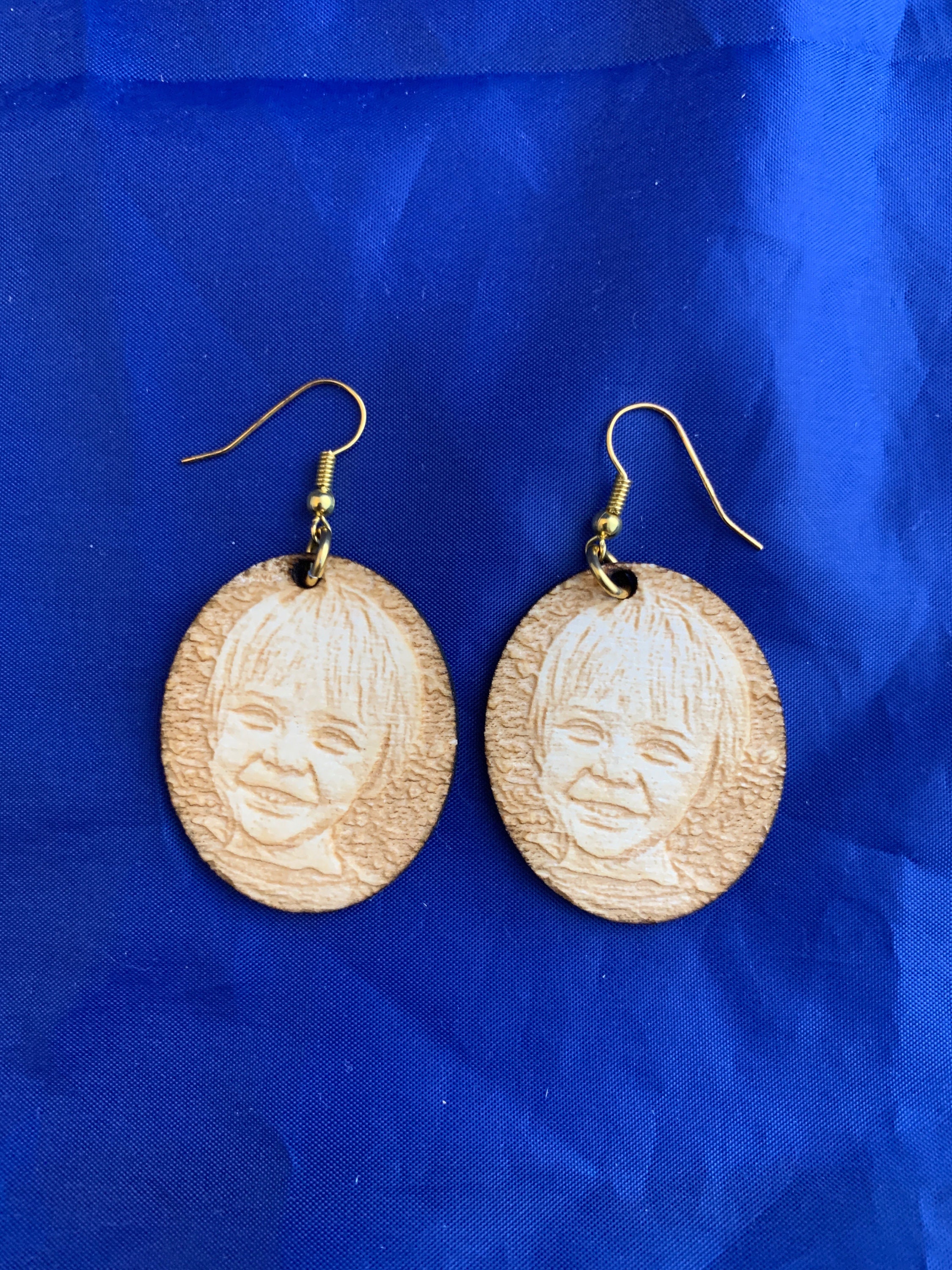 Custom Laser Engraved Photo Earrings with Personalized Laser Etsy