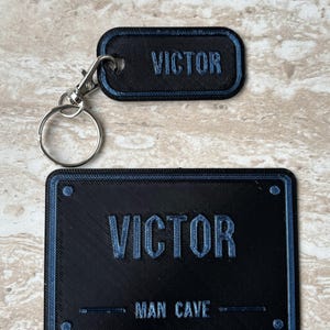 Personalised 3D Printed Workshop Plaque, Custom Name Shed Garage Man Cave Gift (100x70mm) image 2