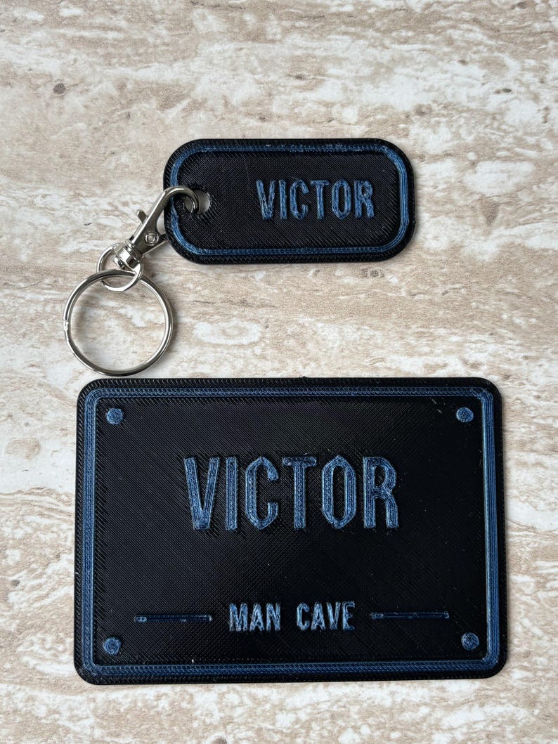 Personalised 3D Printed Workshop Plaque, Custom Name Shed Garage Man Cave Gift (100x70mm) image 2