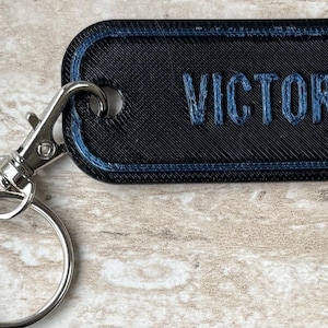Personalised 3D Printed Name Tag, Keyring Bag Tag (60x30mm) 画像 2