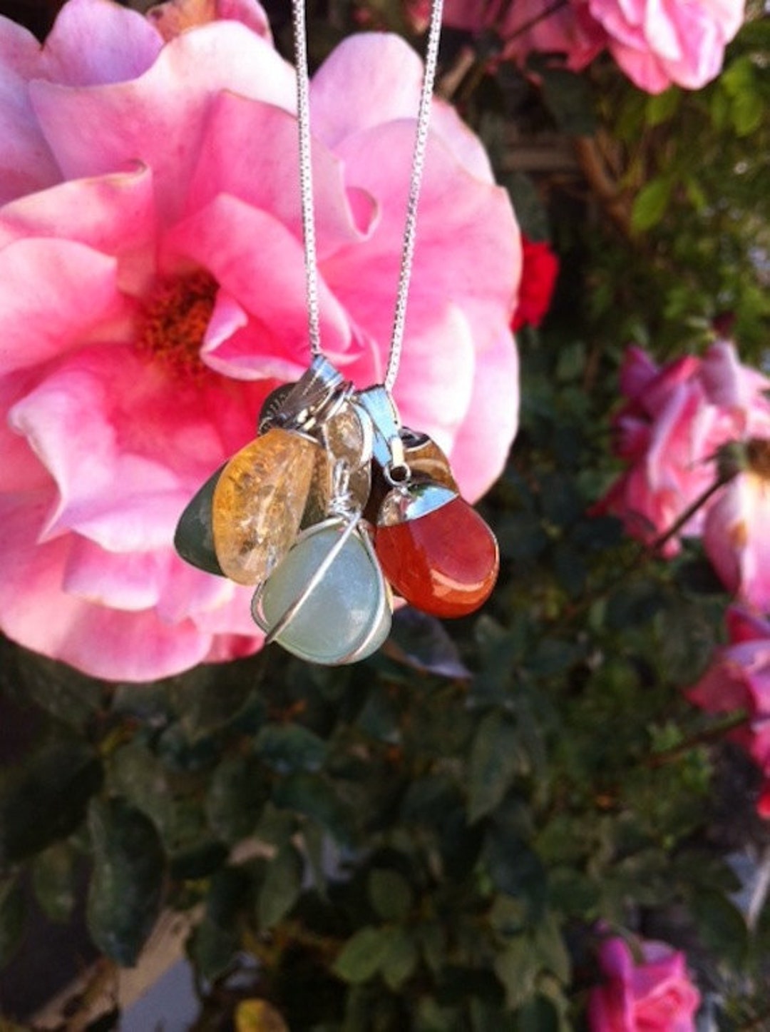 Personalized Crystal Healing Necklace Etsy