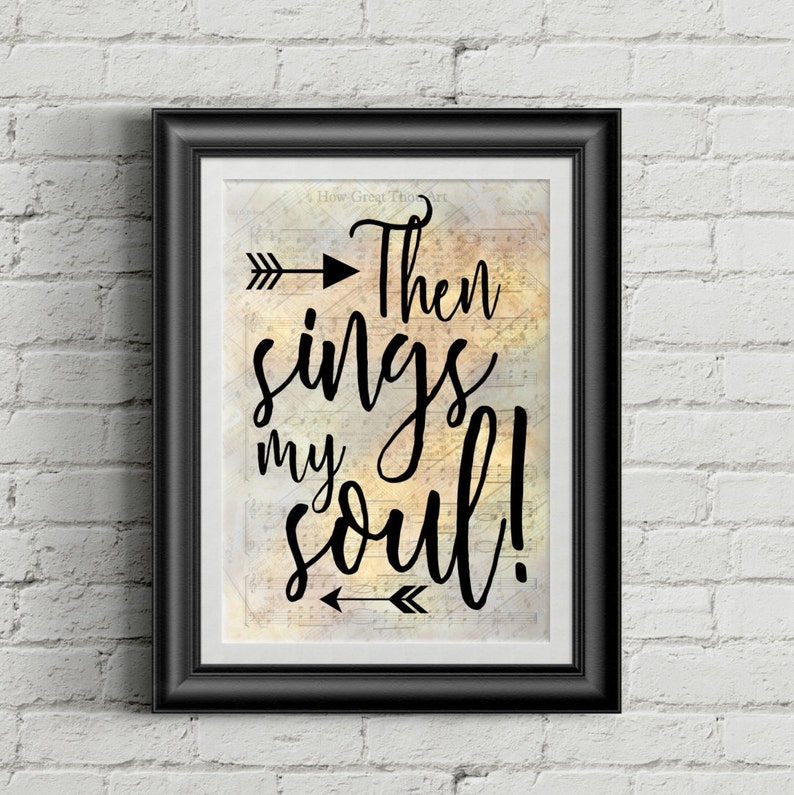 Then Sings My Soul Digital Hymn Print image 1