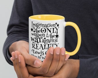 Alice in Wonderland "Imagination is the only weapon" mug