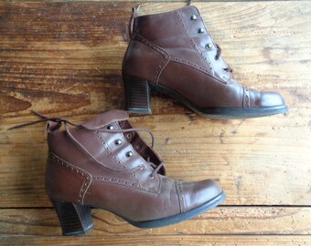 Vintage Ankle Boots - Etsy