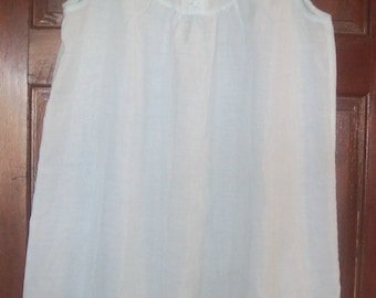 Lily night gown light blue vintage 38 hand embroidered pearls Shanghai China