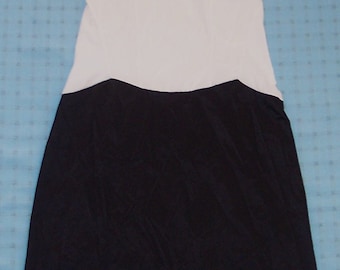 Van Raalte VTG tuxedo full slip black white dupont nylon 32 lace pin up whole