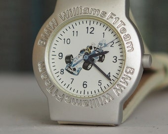 BMW Willimas F1 Team - Deutsche Quarz Kinderuhr BMW Willimas F1 Team, neuwertige, ungetragene vintage deutsche Uhr