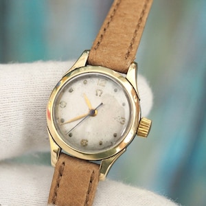 Omega - Gold and Steel case ,  Tiny Swiss made mechanical wind up  women&#39;s  watch OMEGA , ref.2572-13, cal.252