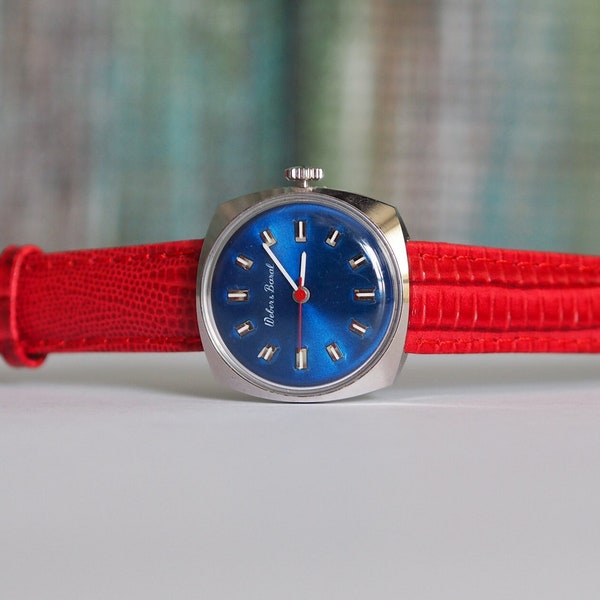 German Women's Watch "Weber and Basal"  1970's- vintage mechanical wind up women's watch - new, unworn