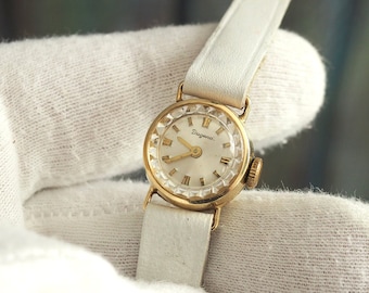 DUGENA -  14K .585 solid gold Tiny German Women's Watch  DUGENA , vintage German mechanical wind up watch