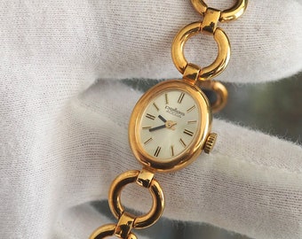 PALLAS ADORA - pequeño reloj mecánico alemán antiguo de cuerda para mujer, reloj vintage para mujer - perfecto, sin usar