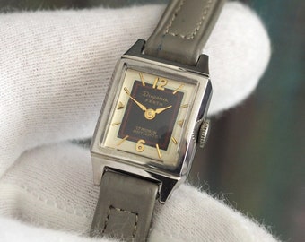 DUGENA Festa - 1950's  German Women's mechanical wind up bracelet Watch Dugena  - mint condition, stainless steel case