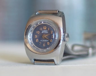Tiny German Women&#39;s  Watch Lady de Luxe 1970&#39;s/  Vintage Ladies Watch / Mechanical watch