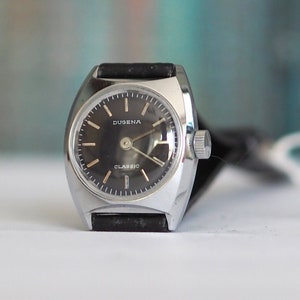 DUGENA Classic - German Women&#39;s Watch Dugena 1970&#39;s, gift for her, mint, unworn, vintage mechanical wind up watch