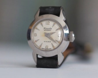 Vintage Impex Swiss Wristwatch Gold Tone Stretched Metal Band Hand Winding Watch Vintage Impex Swiss Wristwatch Gold Tone Stretched Metal  main image 4