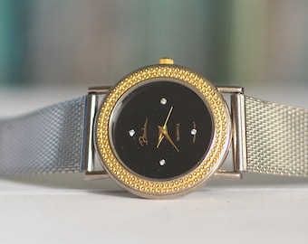 Vintage Ladies Quartz Watch Purple Stones Etsy