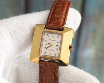 formatic - German Women's Watch, vintage German  mechanical wind up women's watch, gift for her