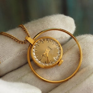 CHAIKA -  Vintage  Ladies  pendant/necklace  mechanical wind up Watch , vintage   necklace watch - mint condition, unworn