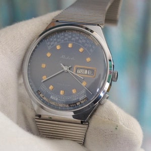 Men&#39;s Watch RAKETA-Calendar, USSR 1980&#39;s, new old stock, unworn mechanical vintage watch