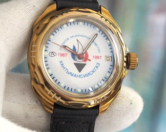 Wostok – zeldzaam vintage mechanisch opwindbaar herenhorloge Wostok-Komandirskie – nieuwstaat, ongedragen