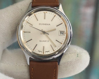 DUGENA - German Quartz Men's Watch - Etsy