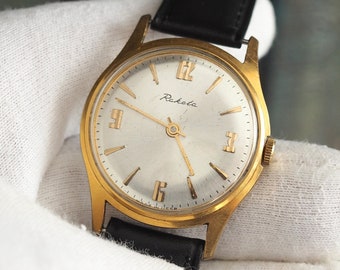 RAKETA  - vintage mechanical wind up men's watch, 1960's men's watch