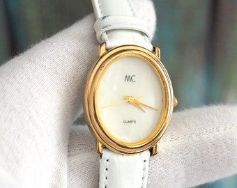 MC - German quartz Women's Watch MC, mother of pearl dial  , vintage German womens watch