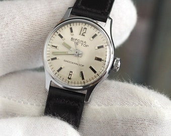 BIFORA - 1960's German Women's Watch Bifora Top -NOS. mint condition, unworn, vintage German  mechanical wind up women's watch, gift for her