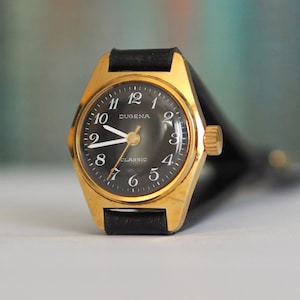 DUGENA Classic - German Women&#39;s Watch Dugena 1970&#39;s, gift for her, mint, unworn, vintage mechanical wind up watch
