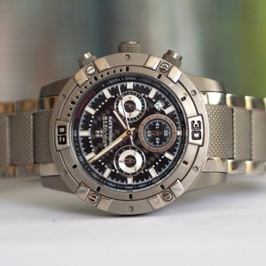 Reloj de Cuarzo LANSCOTTE Legendary 200m Chronograph Dorado Sin