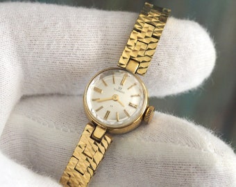 DUCADO - 1960's Tiny  German mechanical wind up bracelet Women's Watch , vintage German mechanical  wind up women's watch