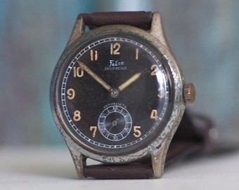 FELCA - 1940er Jahre Deutsche Militär Uhr, cal. AS1130, vintage Militäruhr für Männer