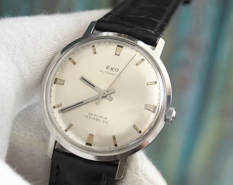 EKO Automatic - 1970's German mechanical self winding men's watch -  stainless steel case