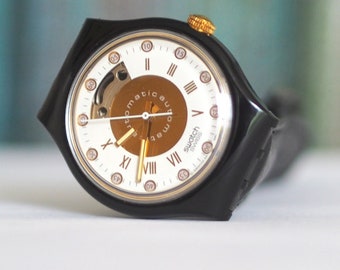 SWATCH Automático 1993 - Reloj fabricado en Suiza Swatch, Reloj mecánico automático vintage, impecable, sin usar
