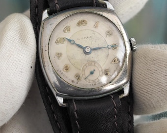 CYMA WW1 シーマ ミリタリー 軍用 SV925 銀無垢 トレンチウォッチ CYMA WW1 シーマ ミリタリー 軍用 SV925 銀無垢 トレンチ