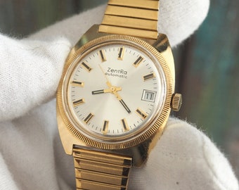 ZentRa Automatic -  German  men's Watch  1970's, ,  vintage mechanical self winding  watch