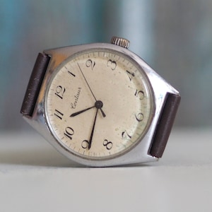 1970er Jahre deutsche mechanische Herrenuhr Zantra Centaur, alte deutsche mechanische Herrenuhr zum Aufziehen