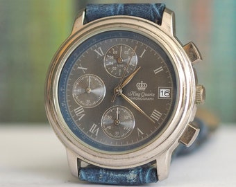 King Quartz Chronograph, Japanese Quartz Movement - Band King Quartz Chronograph, Japanese Quartz Movement - Band