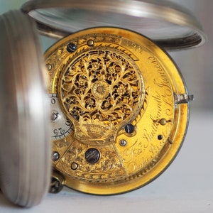1863  British Verge Fusee Pocket Watch , serviced working