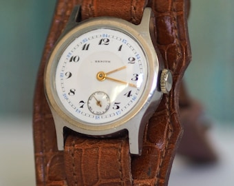 1929 Art Deco Swiss  made  men's watch Zenith, ref.520480, serial 2921582