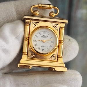 MAAJESTIC  miniature quartz brass clock