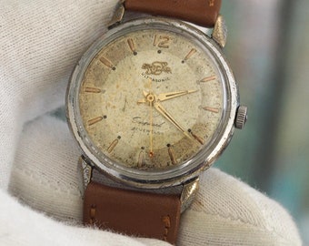 ENICAR Ultrasonic - スイス製機械式巻き上げ式メンズ腕時計