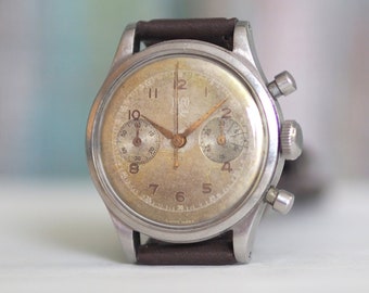 PACO - 1950s Vintage  Swiss Chronograph watch, cal. Valjoux 92, ref.63282