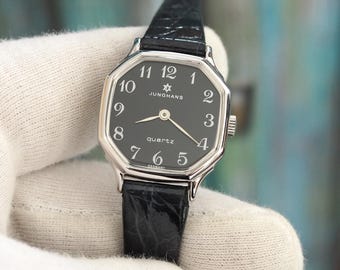 JUNGHANS  - Vintage German mechanical wind up bracelet Watch - mint condition, unused, NOS