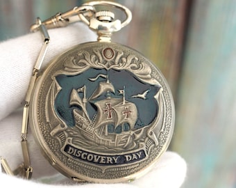 Vintage Moeris Military Pocket Watch: WWII Era Mechanical