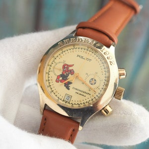POLJOT Sweden 1992 -  3133 Chronograph , mechanical wind up  Chronograph watch
